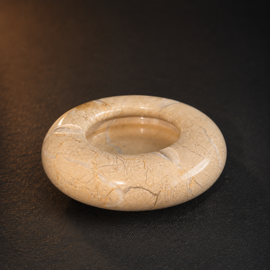 Handcrafted Marble Ashtray – Premium Natural Stone Ash Holder for Home, Office & Outdoor Use