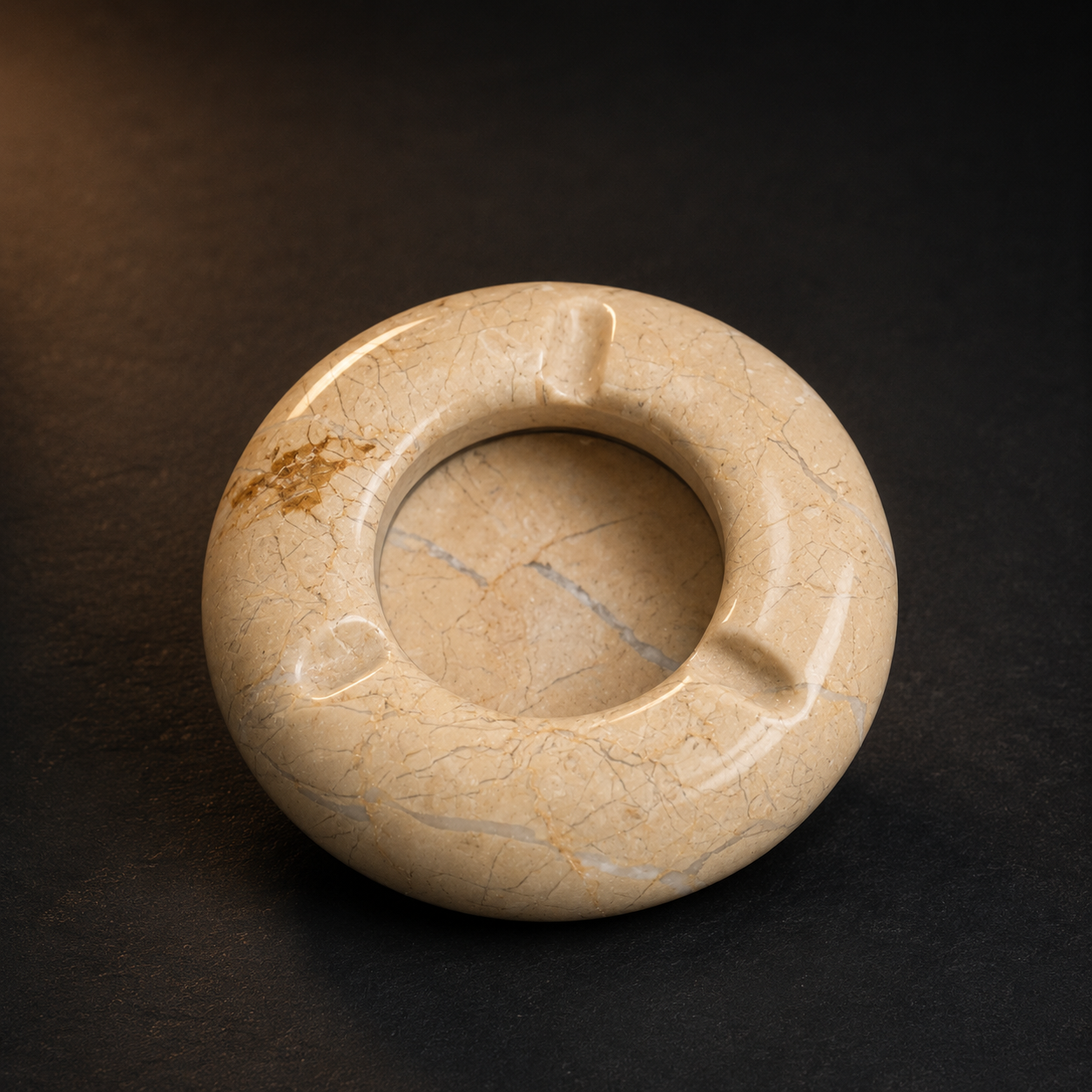 Handcrafted Marble Ashtray – Premium Natural Stone  Ash Holder for Home, Office & Outdoor Use